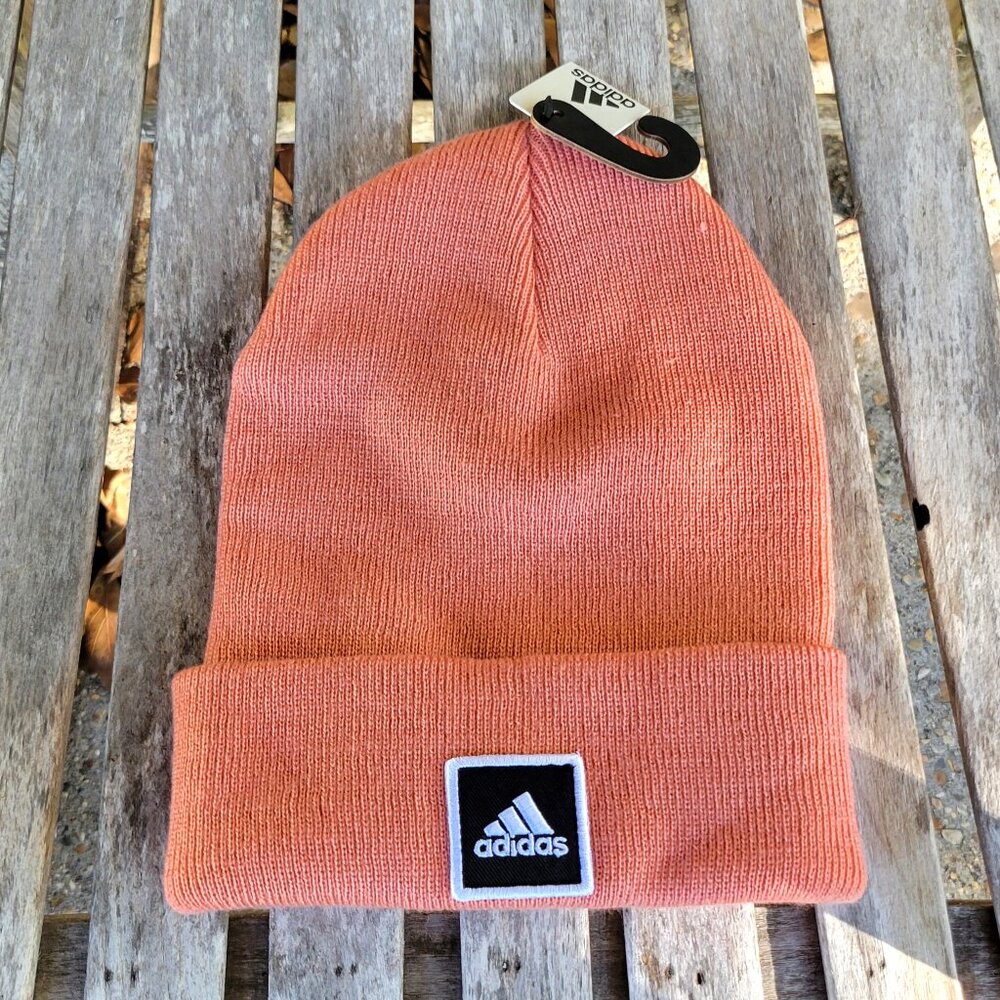 NWT ADIDAS Peach Knit Beanie Hat